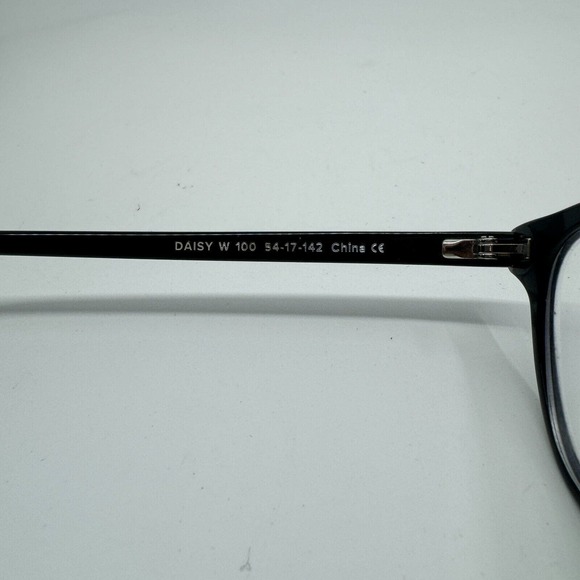 Warby Parker Daisy W100 Eyeglass frame 54-17-142 Black plastic H10543 - Picture 5 of 7